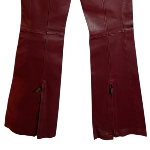 Perfect Moment H&M NWT 
Burgundy boot-cut genuine leather pants - Picture 12 of 14
